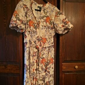 INC International Concepts Cream Puff Sleeve Sundress